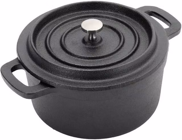 EONLION 1.5 l Nonstick Casserole Stew Pan in Black