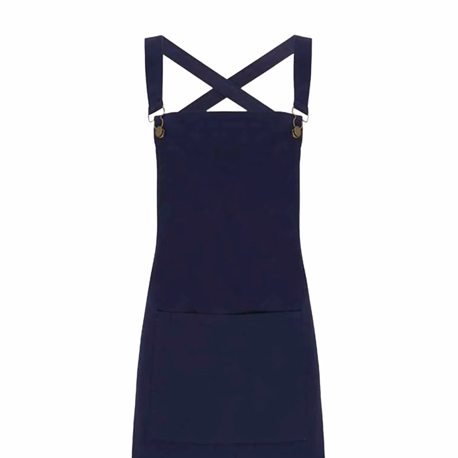 Premier Cross Back Barista Bib Apron in Navy Blue – 2