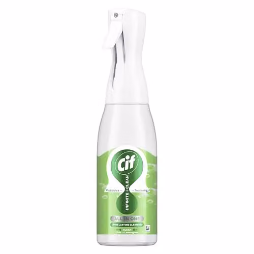 Cif Infinite Clean Lime and Lemongrass All in One Cleaner Spray with Probiotics Technology, 590 ml – 1