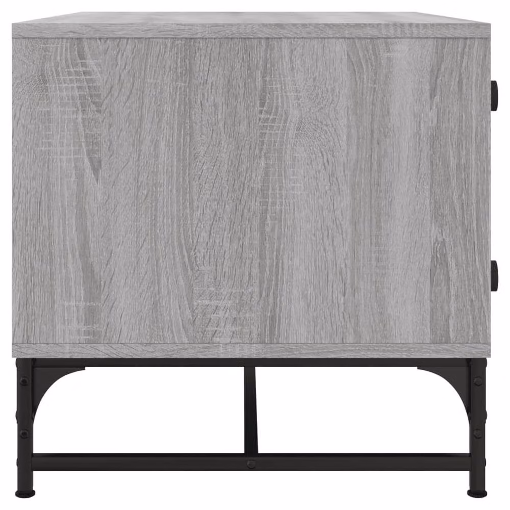 Berkfield Home Modern Rectangular Coffee Table with Glass Doors in Grey Sonoma, W/D/H: 68.5 x 50 x 50 cm – 4