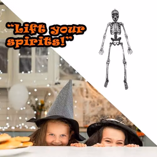 VFM e-Store Hanging Skeleton Decoration for Halloween Parties in Silver – 6