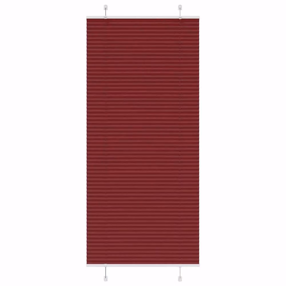 Berkfield Home Single Pleat Corded Blind in Bordeaux Red, W: 85 cm, H: 200 cm – 2