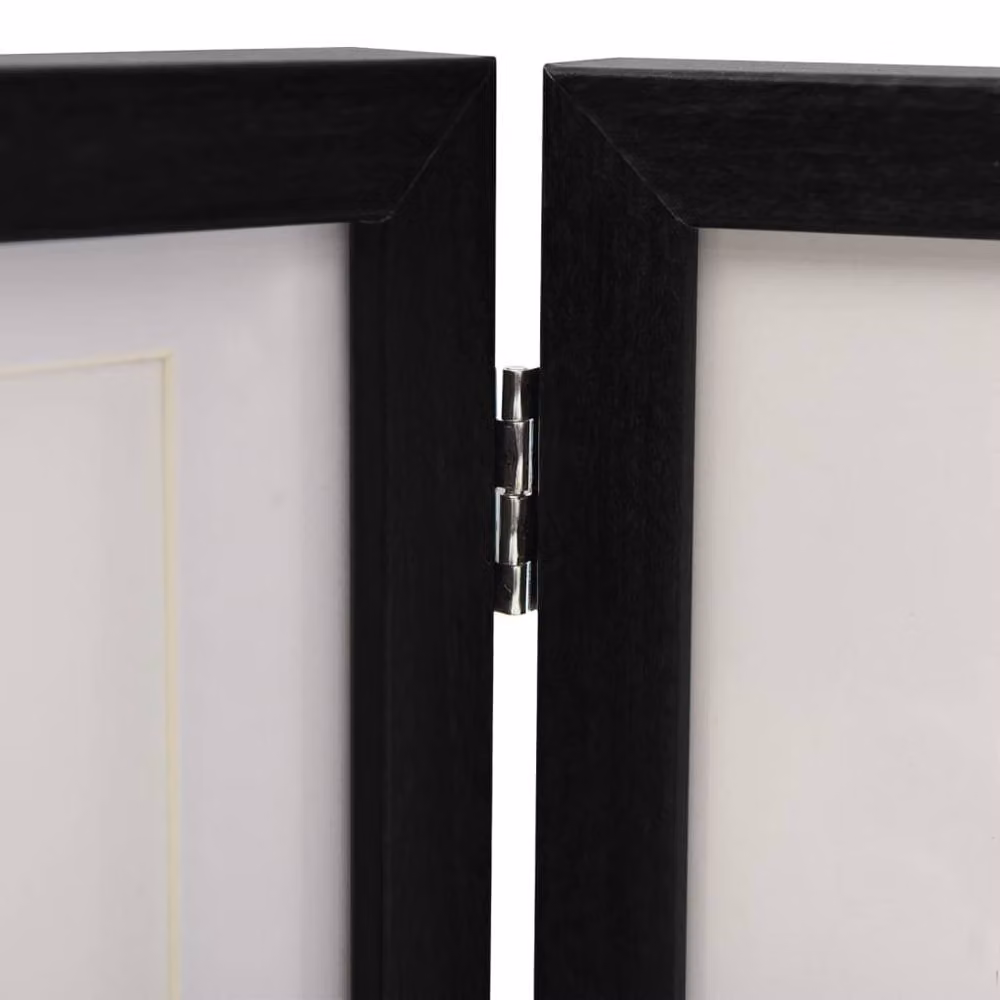 Berkfield Home Trifold Photo Frame Collage in Black, W: 22 cm, H: 15 cm – 5