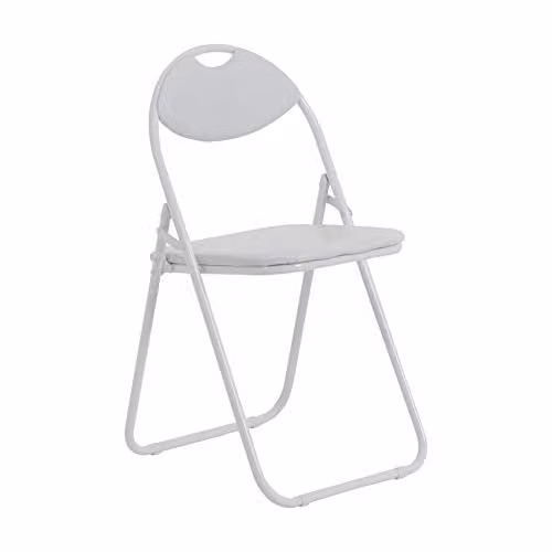 Harbour Housewares White Padded Folding Chair – 1