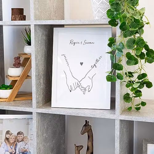 Happy Homewares Modern Rectangular A4 Certificate Frame in White or Black, W/H: 21 x 30 cm – 3