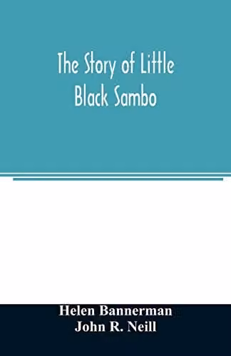 The Story of Little Black Sambo Alpha Edition Paper Book in Black and Multicolour, W: 21.59 cm, H: 13.97 cm, D: 0.36 cm