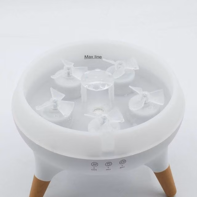 Serenityy Jellyfish Puff Aroma Diffuser with 5-Outlet Mist and Colour-LED, White