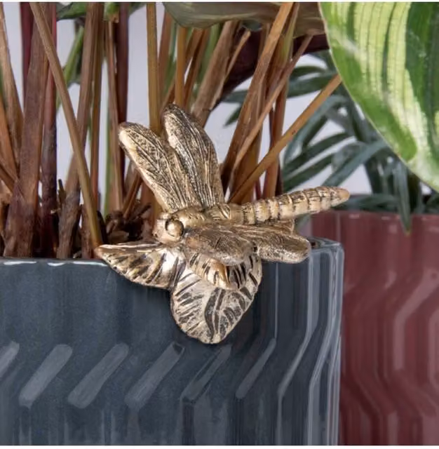 KDMD Plant Pot Pals Dragonfly 2 Pack in Bronze – 1