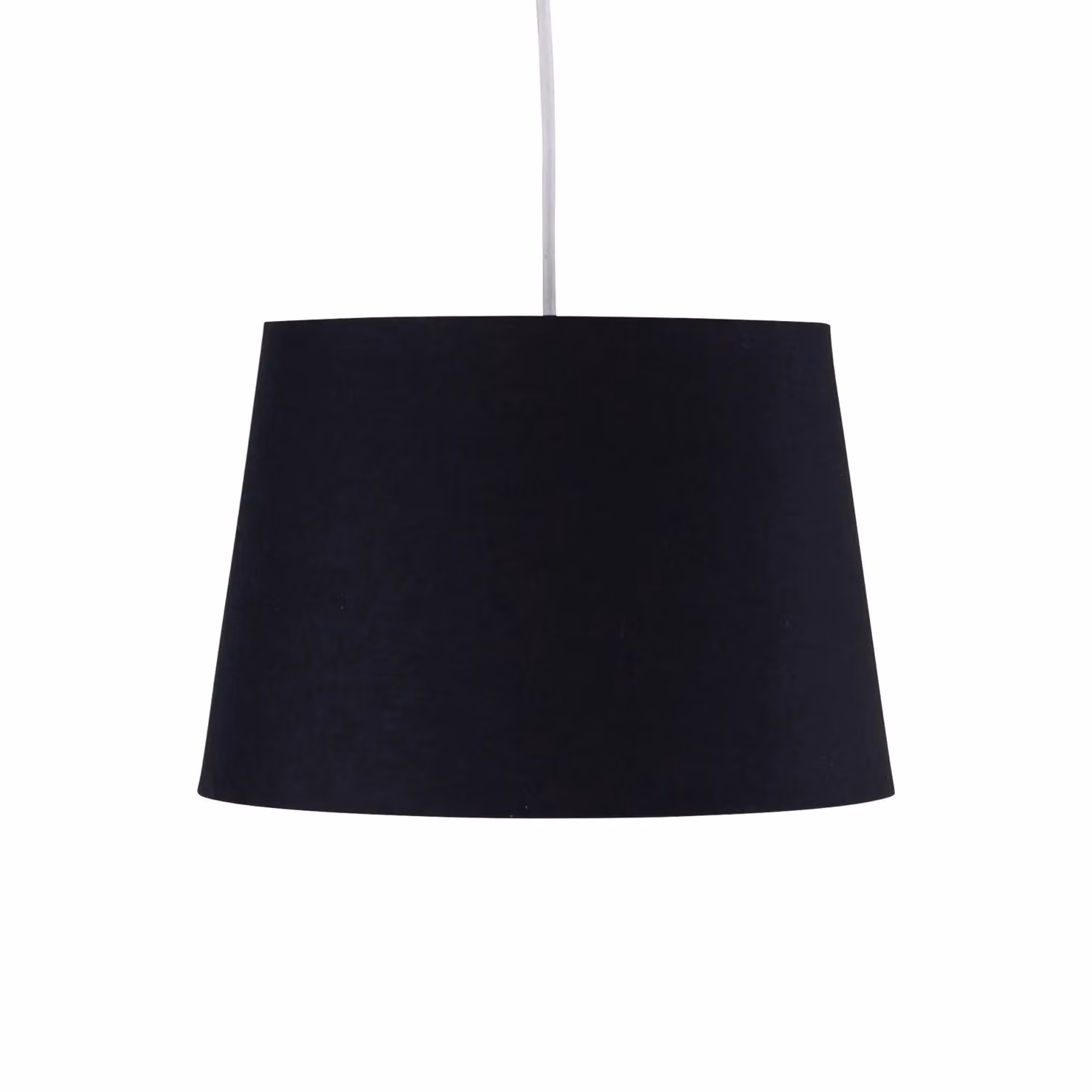 First Choice Lighting Black Cotton Tapered Cylinder Pendant Lamp Shade, Diameter: 28 cm – 2
