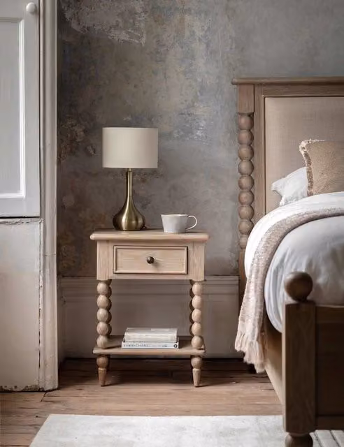 Gallery Direct Artisan 1 Drawer Bedside Table in Natural Wood