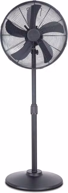 Air Pro 16 inch Pedestal Fan in Black with Wide-Angled Oscillation