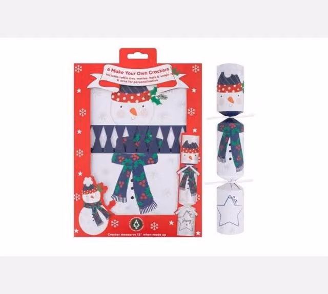 KDMD 3 Pack Multicolour Snowman Paper Christmas Crackers, Diameter: 30.48 cm
