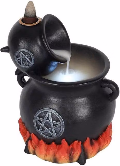 KDMD Pouring Cauldrons Backflow Incense Holder in Black and Silver – 1