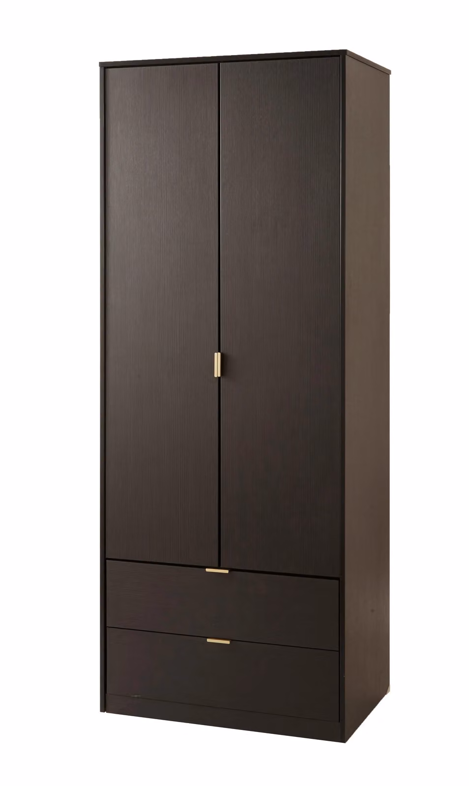 Ready Assembled 2 U Madrid Black 2 Door 2 Drawer Wardrobe – 3