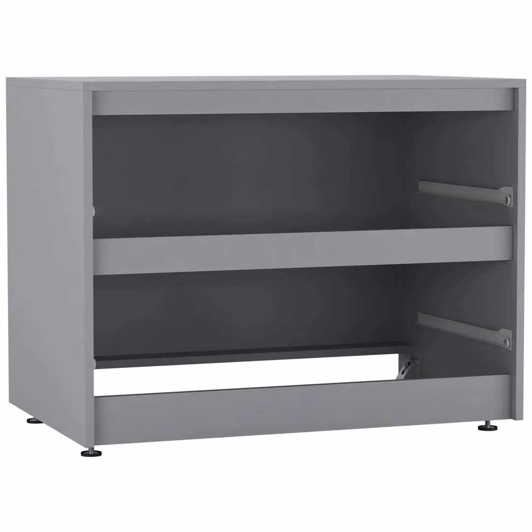EONLION 2-Drawer Chest Dresser with Adjustable Feet in Grey – 3