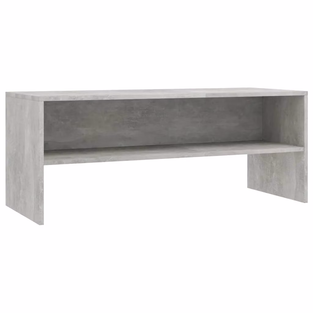 Berkfield Home TV Cabinet in Concrete Grey, W/D/H: 100 x 40 x 40 cm – 2