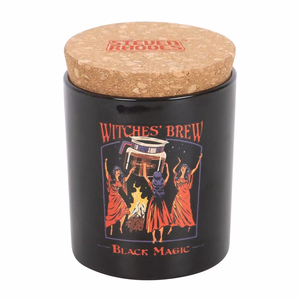 Steven Rhodes Witches Brew Oat Milk Latte Scented Candle in True Black – 2