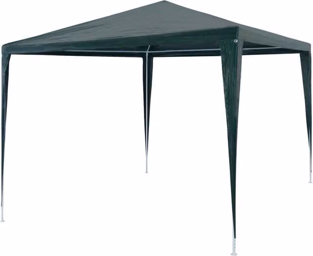 Berkfield Home Green Party Tent with Steel Frame, W: 300 cm, D: 300 cm, H: 255 cm – 1