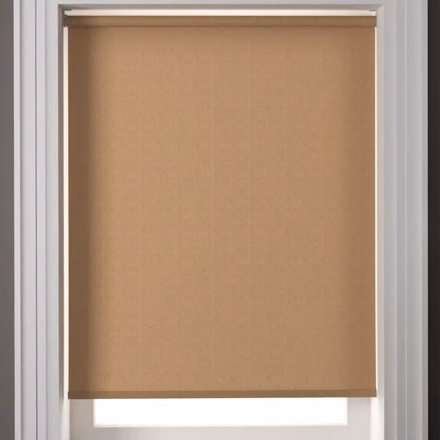Vieo Made to Measure Terrys Semi-Transparent Textile Roller Blind Shell in Beige or Brown