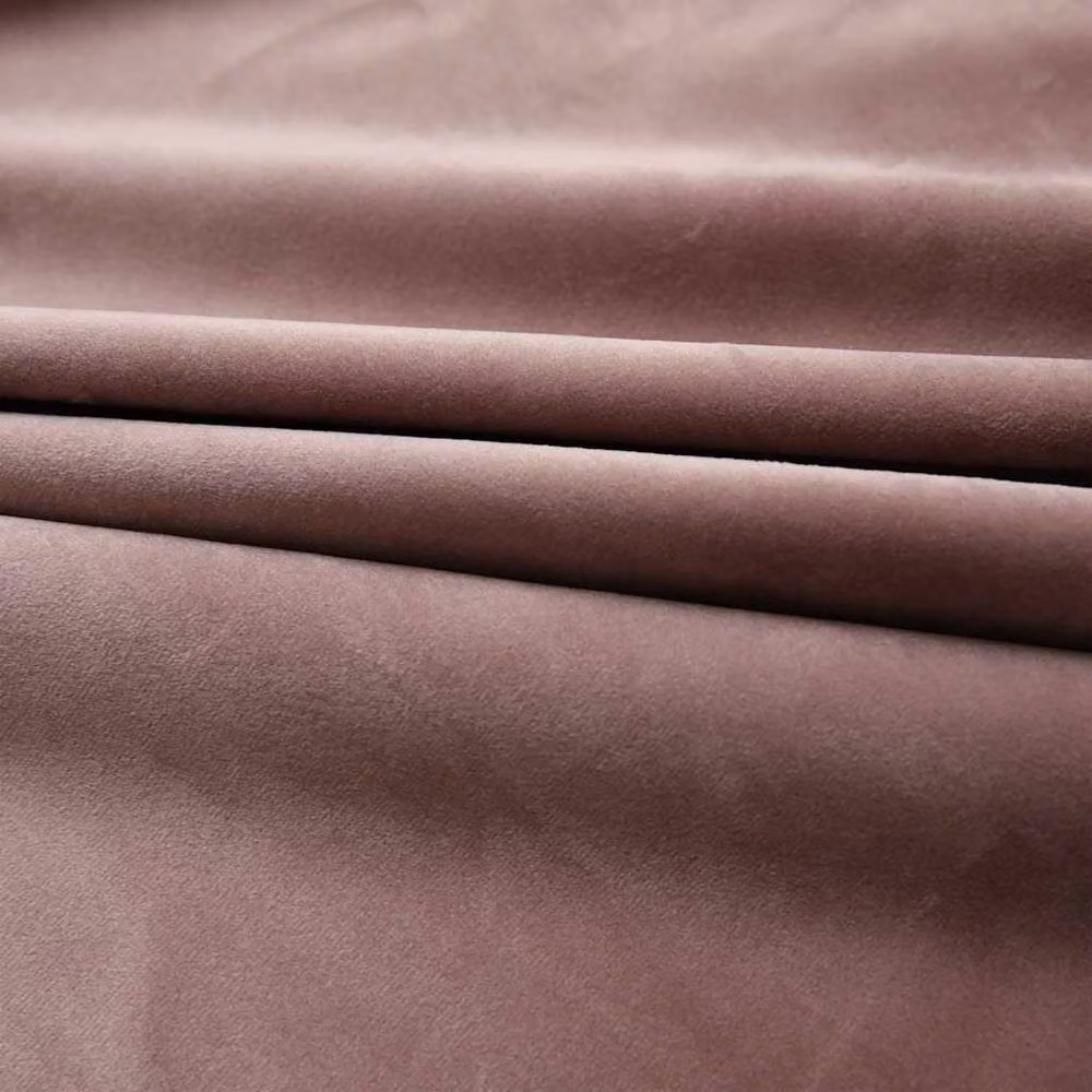 Berkfield Home Antique Pink Velvet Blackout Curtain with Hooks W: 290 cm, H: 245 cm – 3