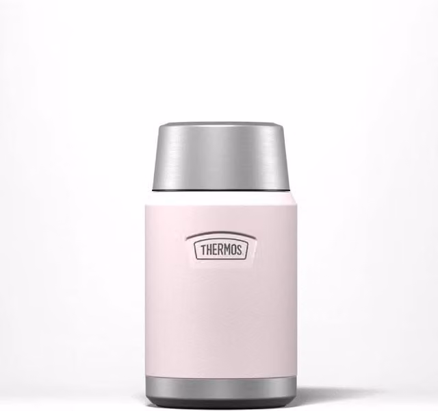 Thermos Icon Series Stainless Steel Food Flask with Spoon, 710ml, Peony Pink – 1