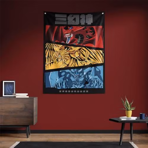 FaNaTtik Yu-Gi-Oh! Multicolour Textile Wall Banner, W: 125 cm, H: 85 cm – 3