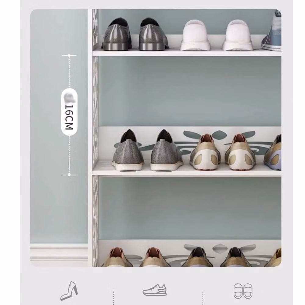 Havendro 3 Tier Shoe Rack Storage Organiser Unit in White – 3