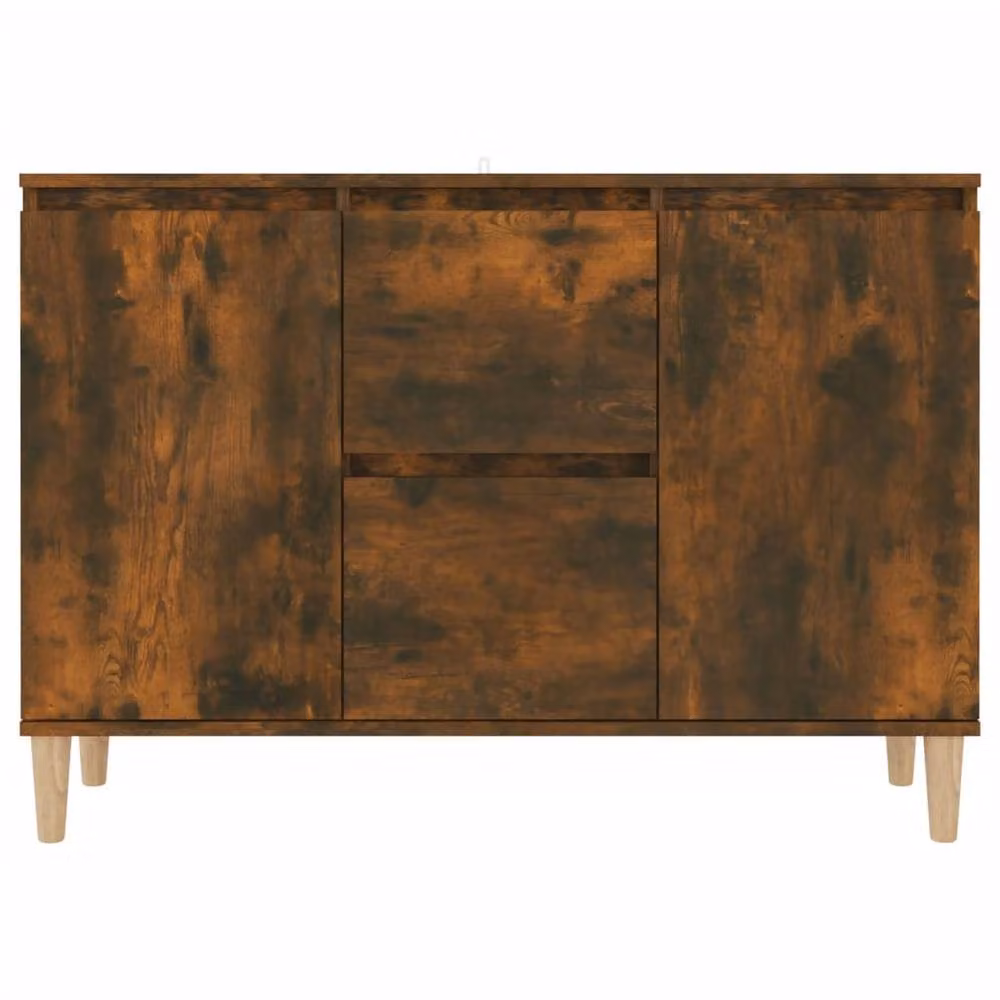 Berkfield Home Smoked Oak Sideboard in Brown, W/D/H: 103.5 x 35 x 70 cm – 3