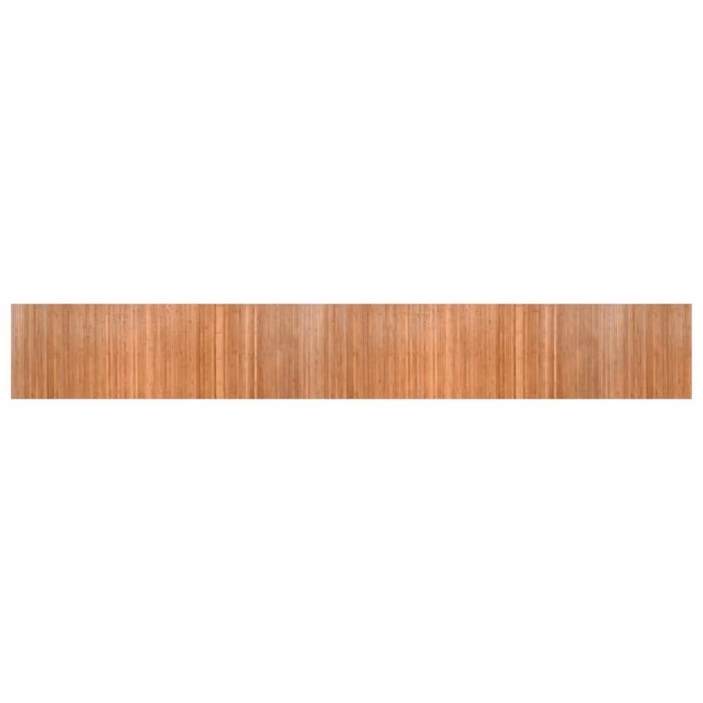 Berkfield Home Nature Rectangular Bamboo Rug in Brown, W: 70 cm, L: 500 cm – 1