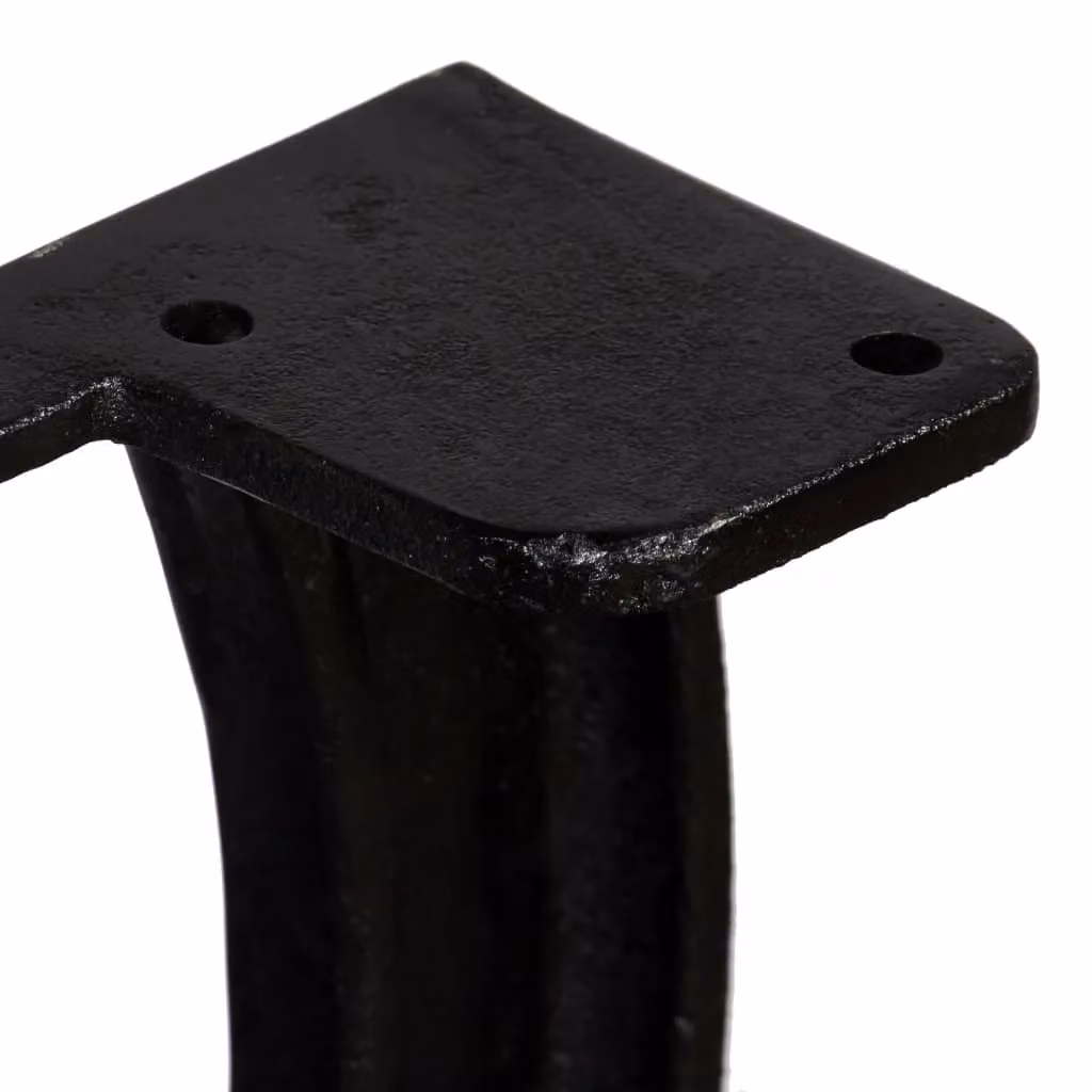 Berkfield Home X-Frame Cast Iron Dining Table Legs, 2 Pieces, Black – 7