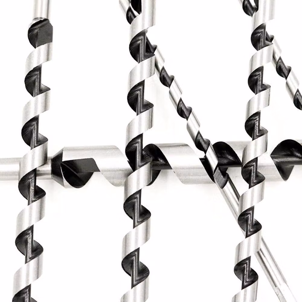 VOGREX 5 Piece High Carbon Steel Auger Bit Set with Long Hex Shank in Silver – 3