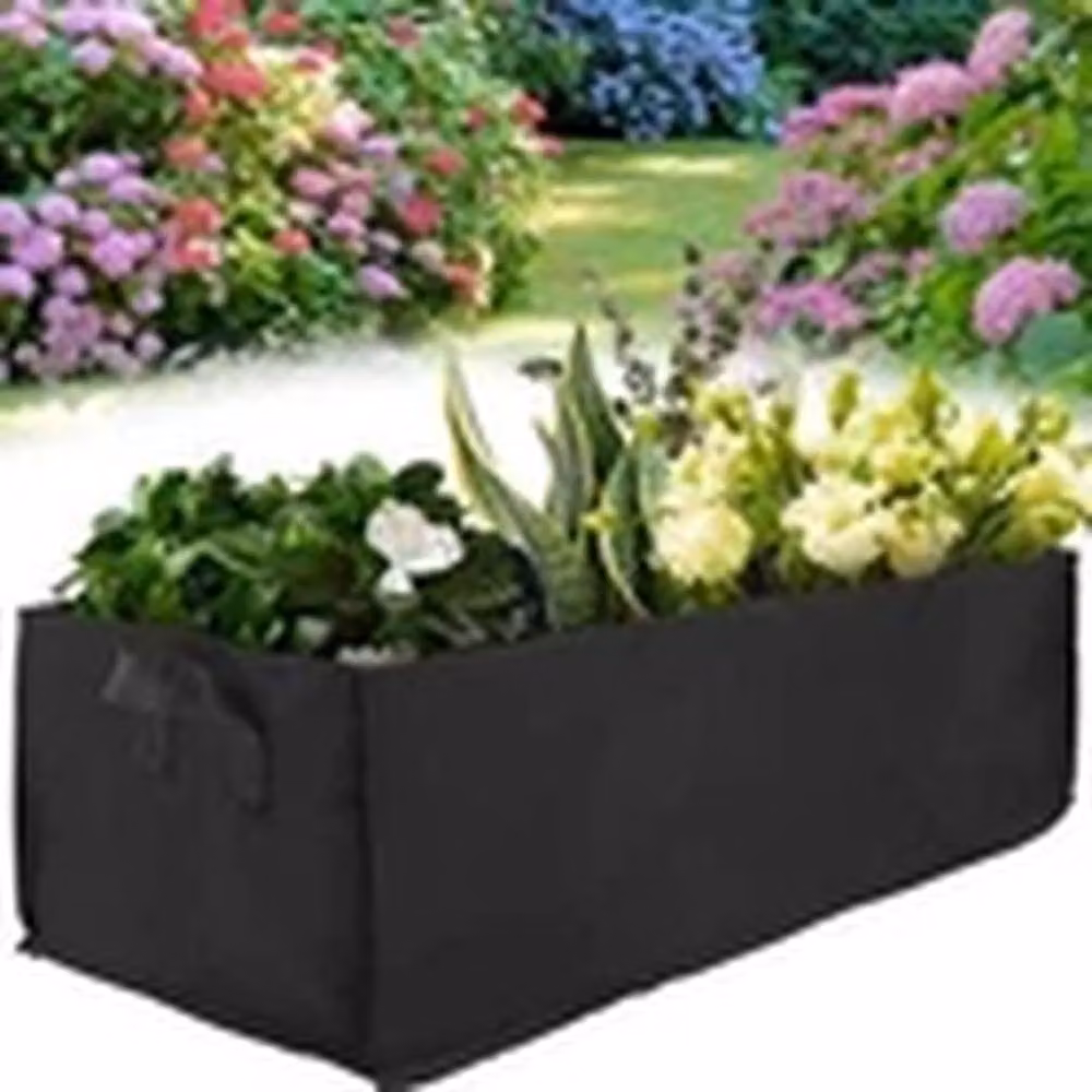 EONLION 5 Pack Large Black Grow Bags for Potato, Vegetable and Fruit Garden Plants – 3