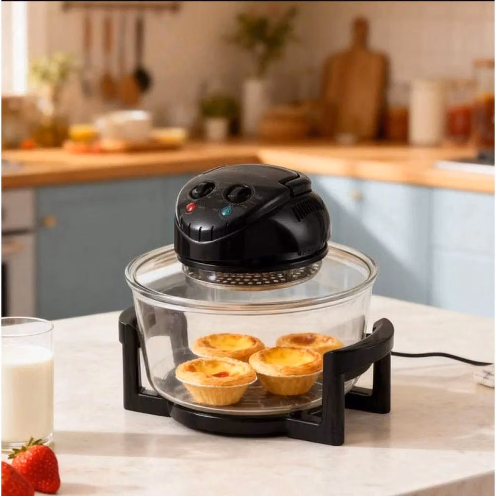 NESTLUNE 12L Halogen Air Fryer Rotary Convection Oven in Black – 4