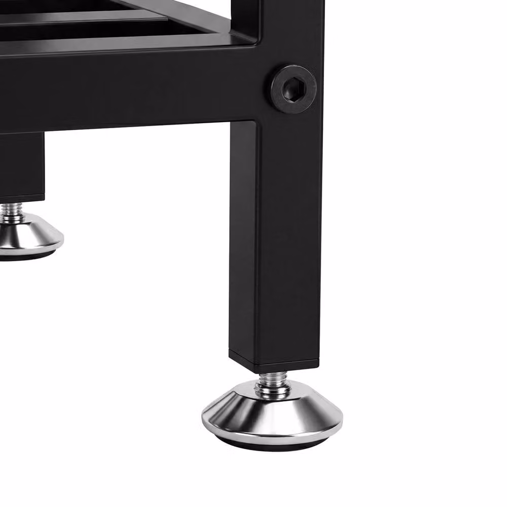Levede 2 Tier Modern Black Metal Corner Plant Stand, Height: 76.2 cm – 5