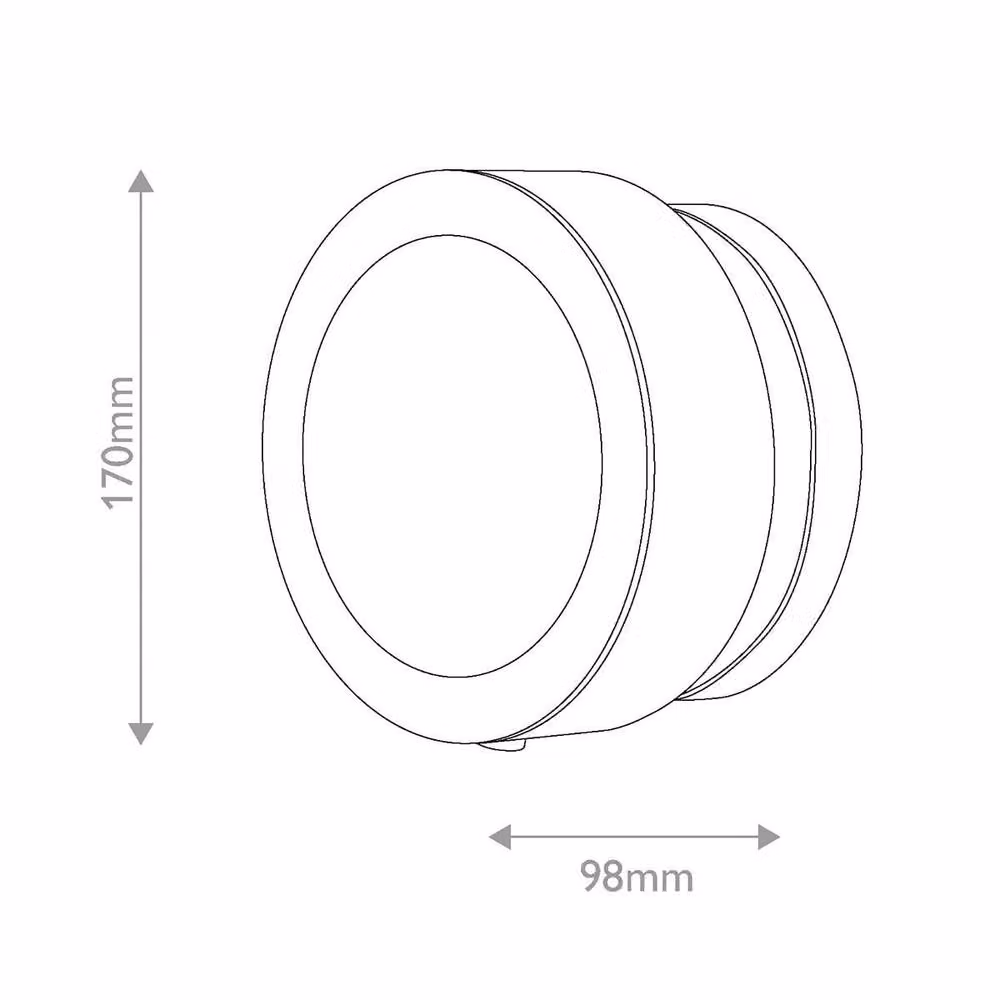 Netlighting Mercer Small Modern Wall Light in Matte Black – 2