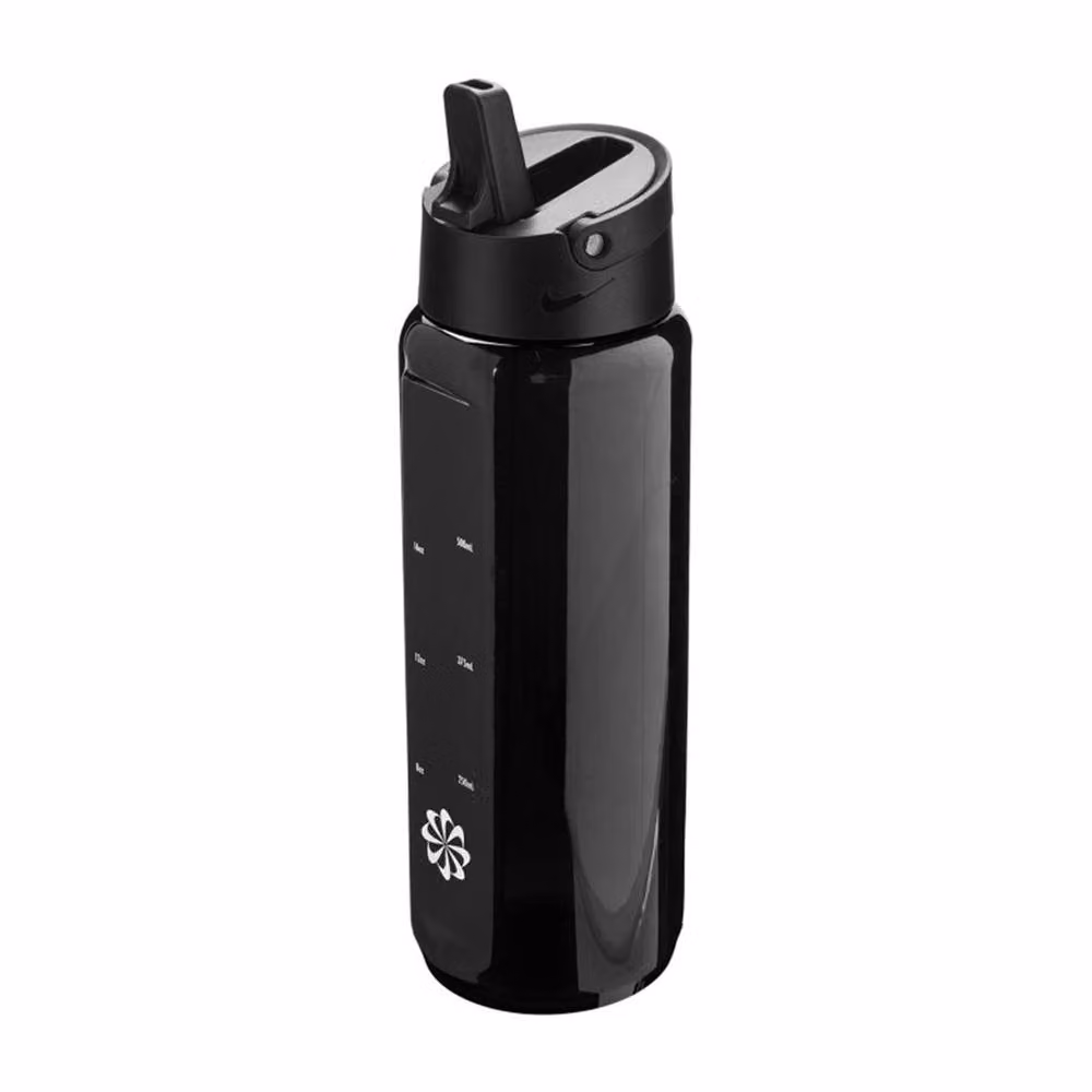 Nike TR Renew Recharge Run Straw Water Bottle, Black, 680ml – 2