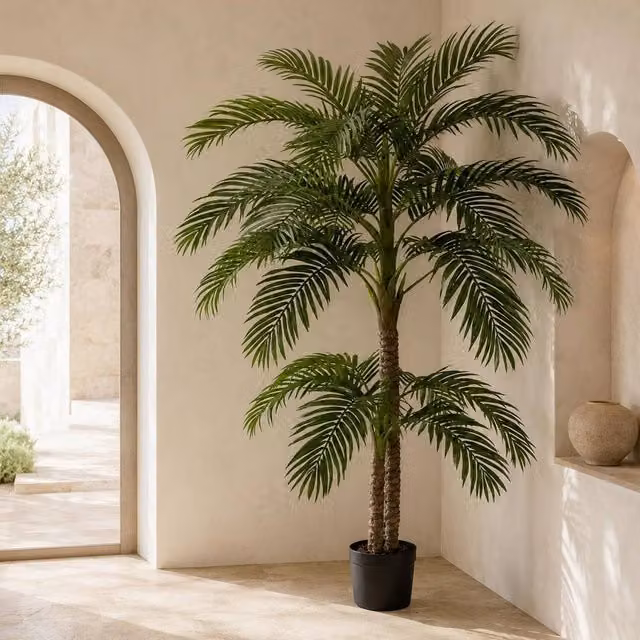 Leaf Premium XXL Artificial Coco Palm Tree in Green, Height: 260 cm – 1