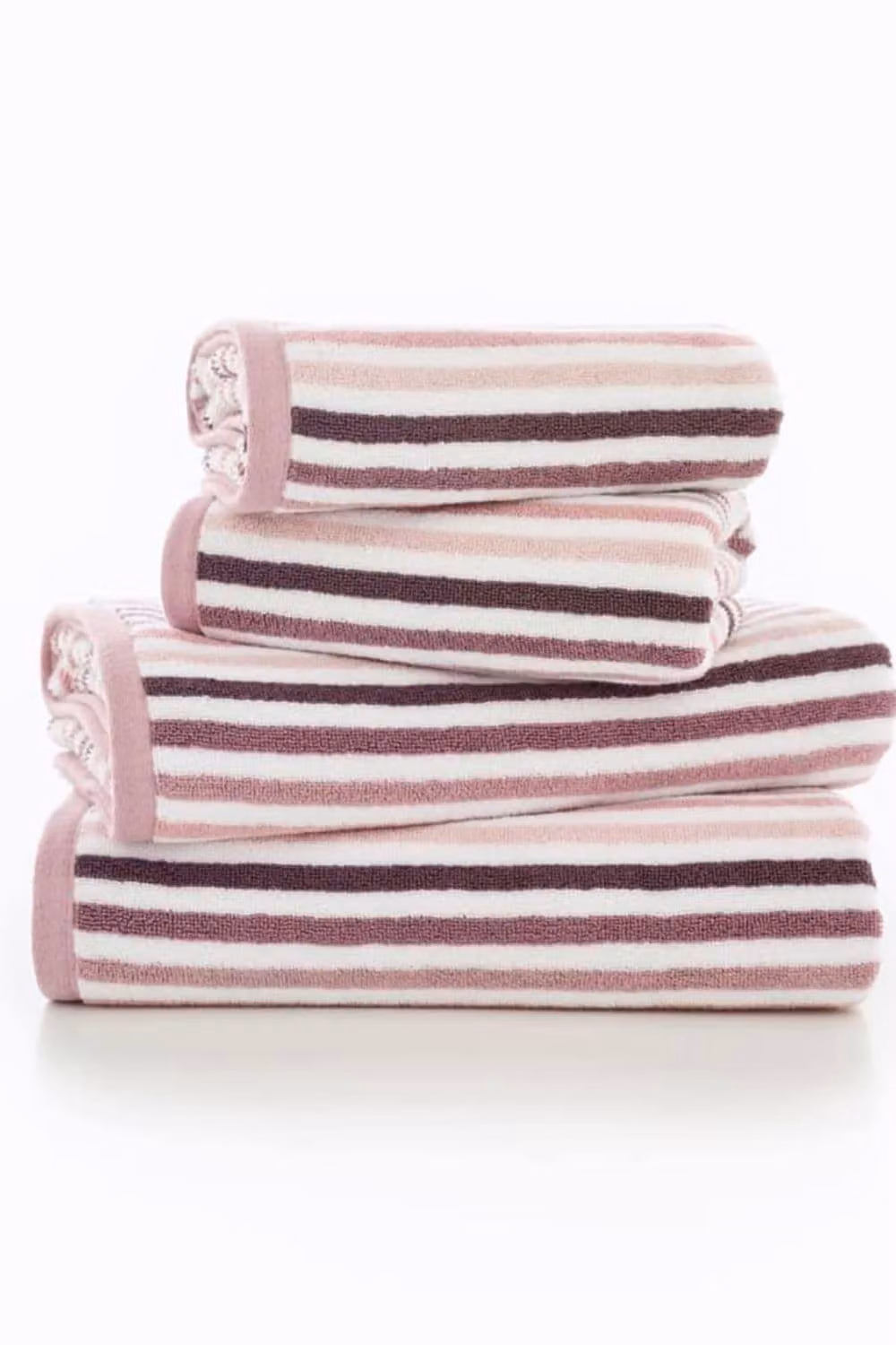 Deyongs Bliss Linear Stripe 550gsm 100% Cotton Bath Sheet in Pink – 2