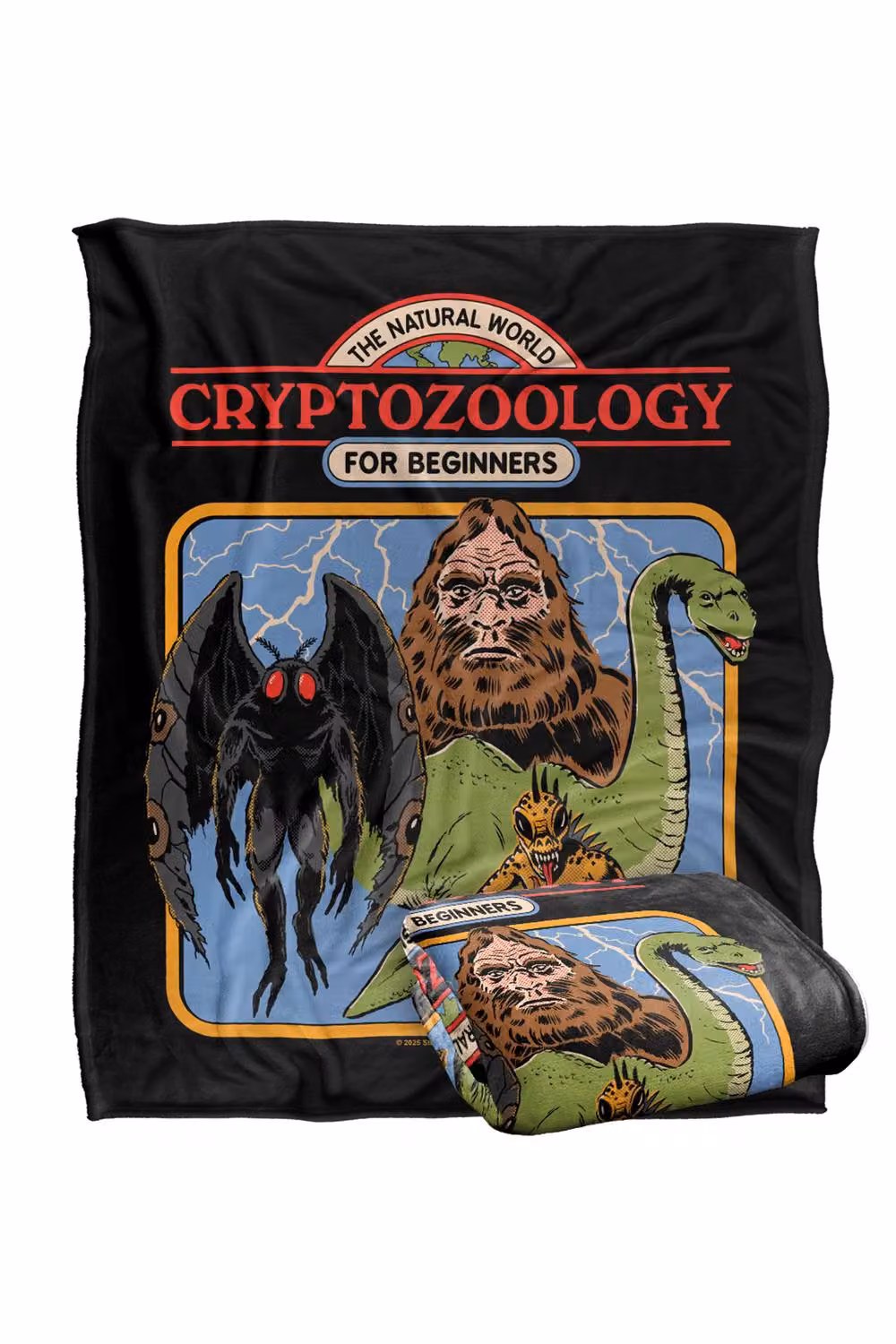 Steven Rhodes Cryptozoology For Beginners Multicolour Fleece Throw Blanket W/D/H: 152 x 127 cm – 2