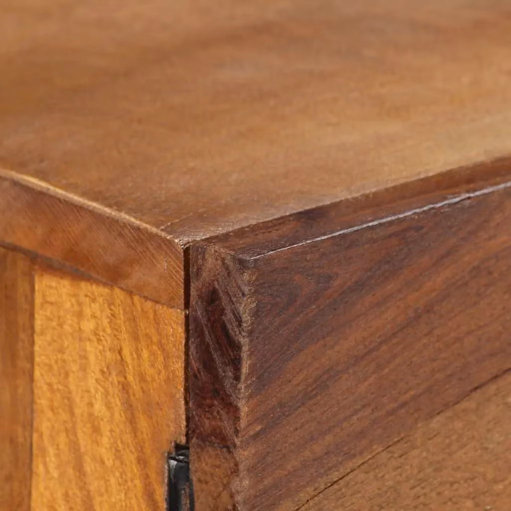 Berkfield Home Rustic Brown Solid Reclaimed Wood Sideboard W/D/H: 110 x 30 x 75 cm – 4