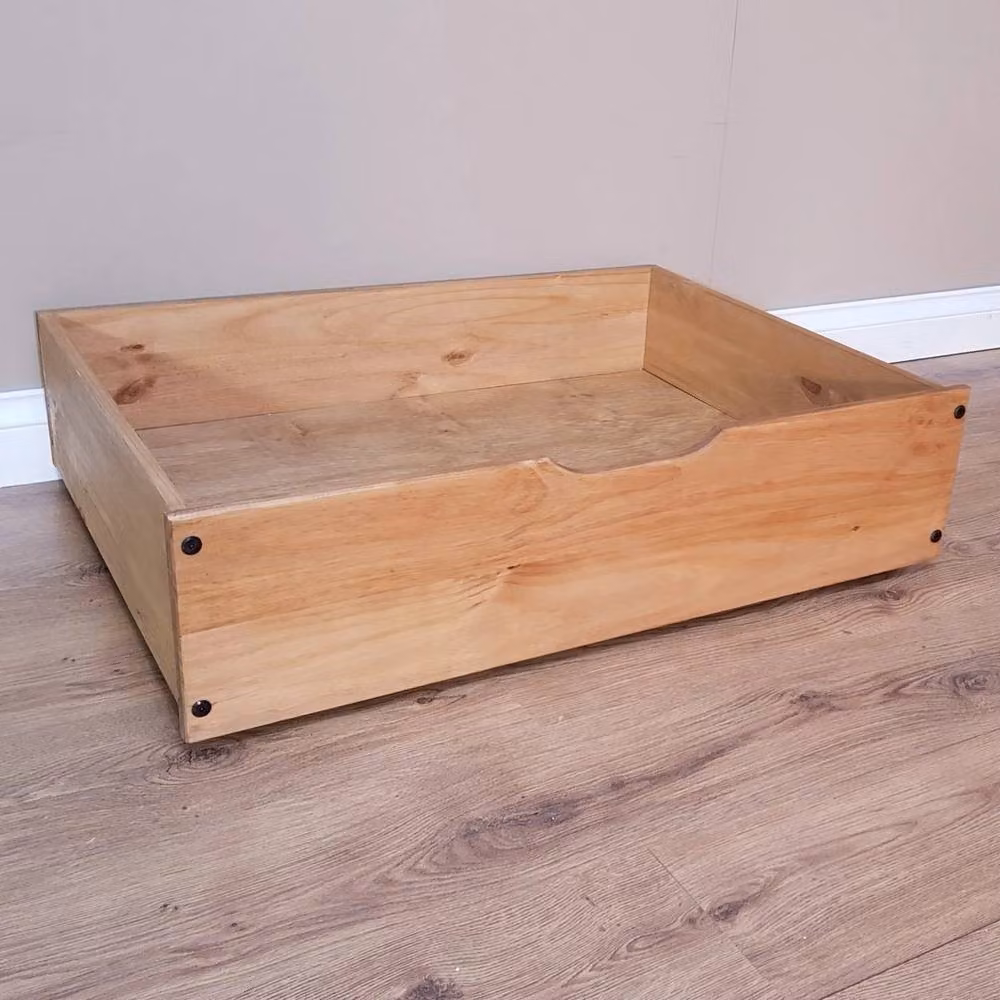 PAWNORA Underbed Storage Drawers with Castors in Brown – 2