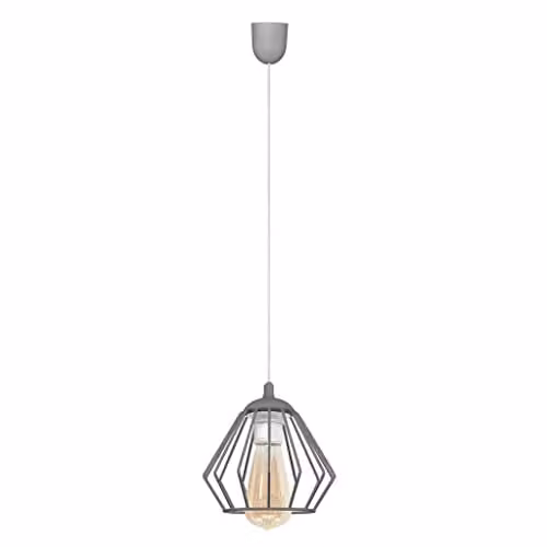 Netlighting Helam Agat Wire Frame Pendant Ceiling Light Grey