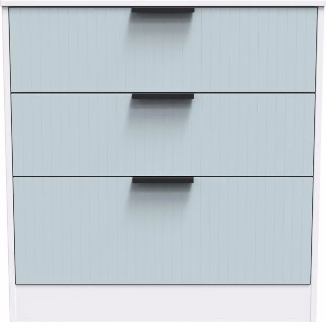 Ready Assembled 2 U Denver 3 Drawer Deep Chest in Duck Egg Blue
