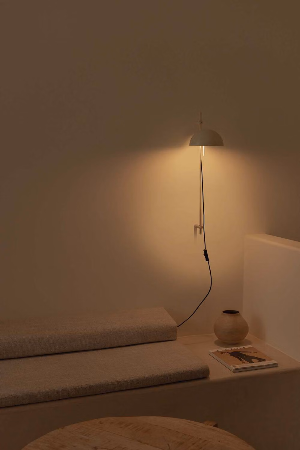 Faro Barcelona Matilda Adjustable Dome Wall Lamp in Beige with 1x E14 Socket – 2
