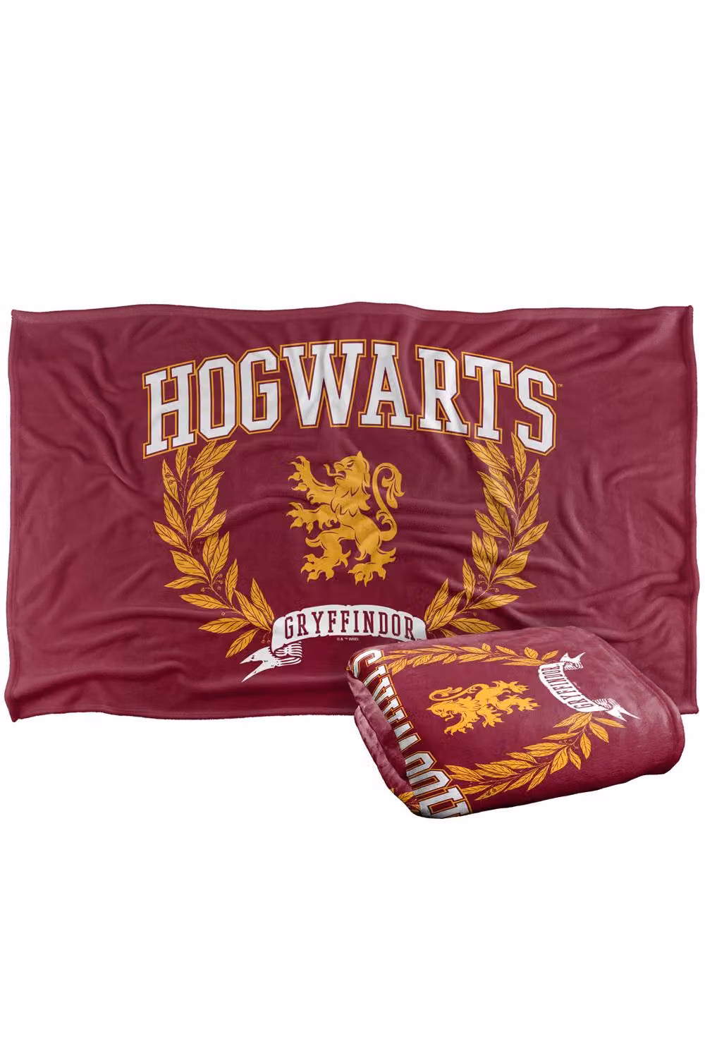 Warner Bros. Harry Potter Hogwarts Gryffindor Red Multicolour Super Soft Fleece Throw Blanket W: 152 cm, D: 127 cm – 7