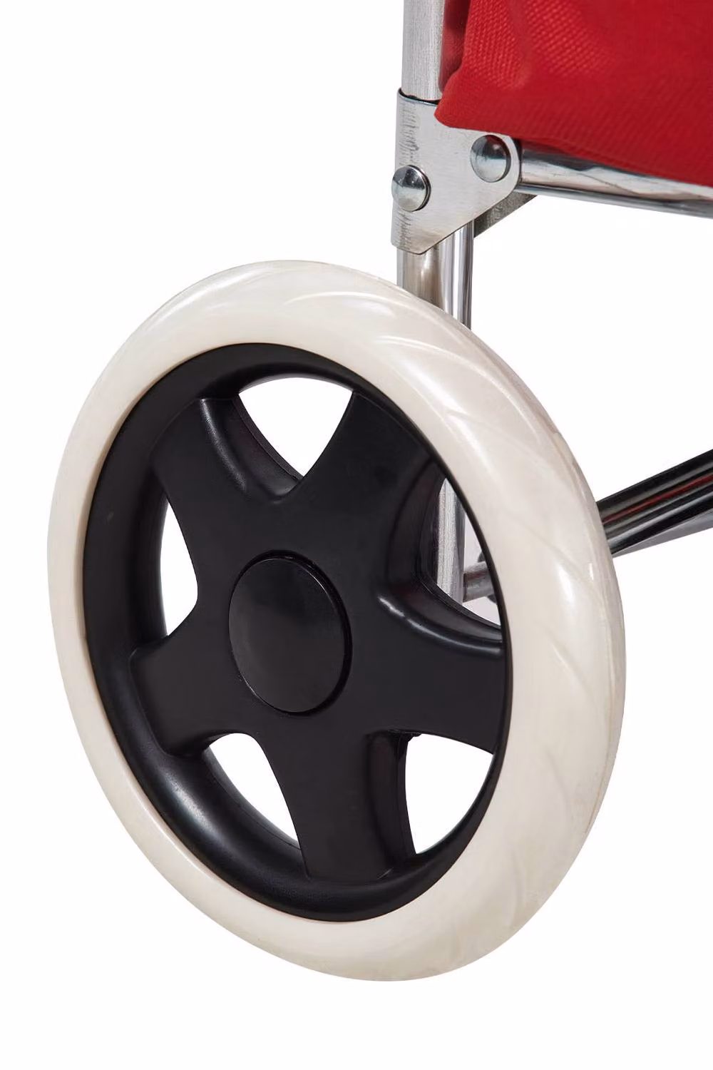 Living and Home Portable 2-Wheel Shopping Trolley in Red – 5