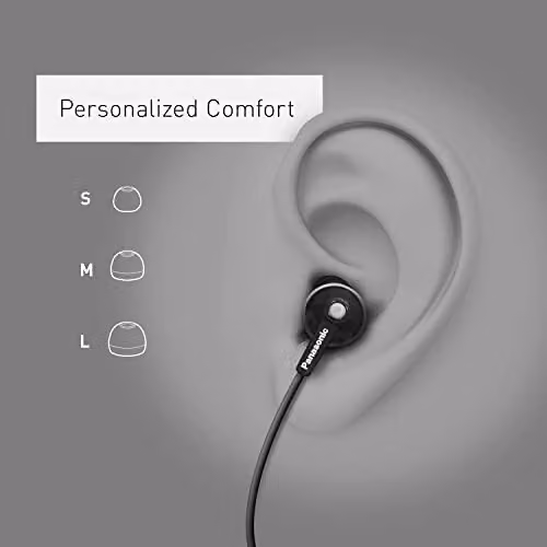 Panasonic RP-TCM125 ErgoFit In-Ear Wired Earbuds with Microphone and Call Controller, 3.5mm Jack, White – 2