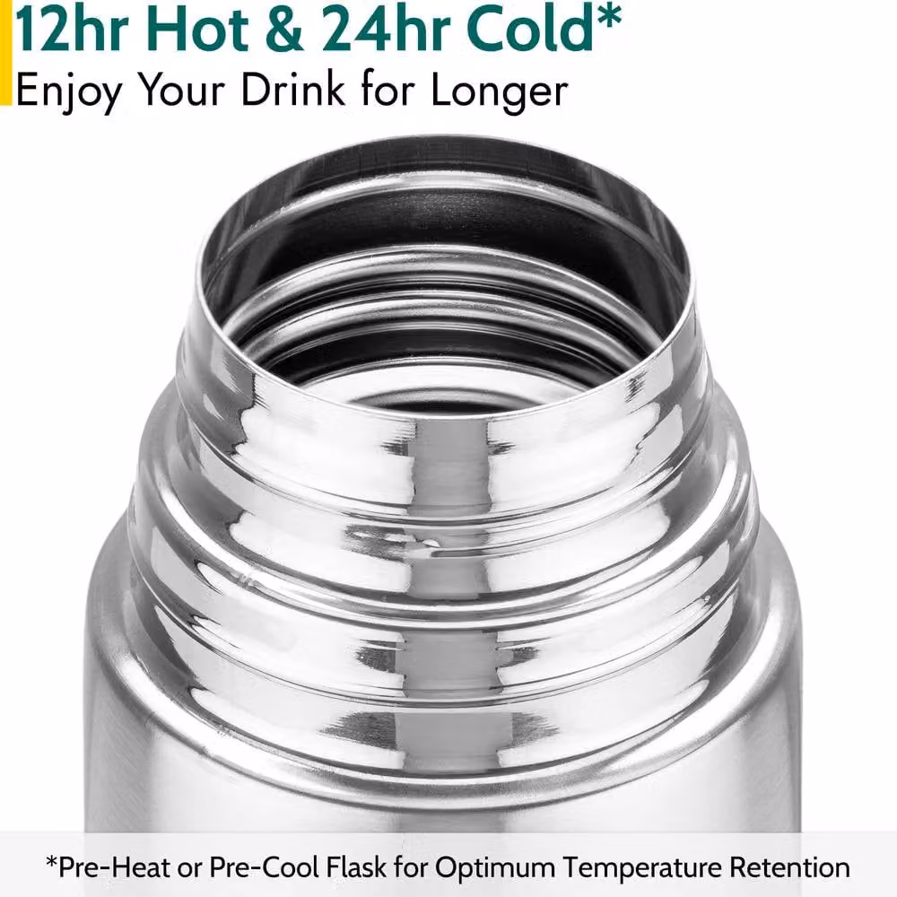 Trail Outdoor Leisure Thermal Vacuum Flask Stainless Steel, Silver, 500ml – 4