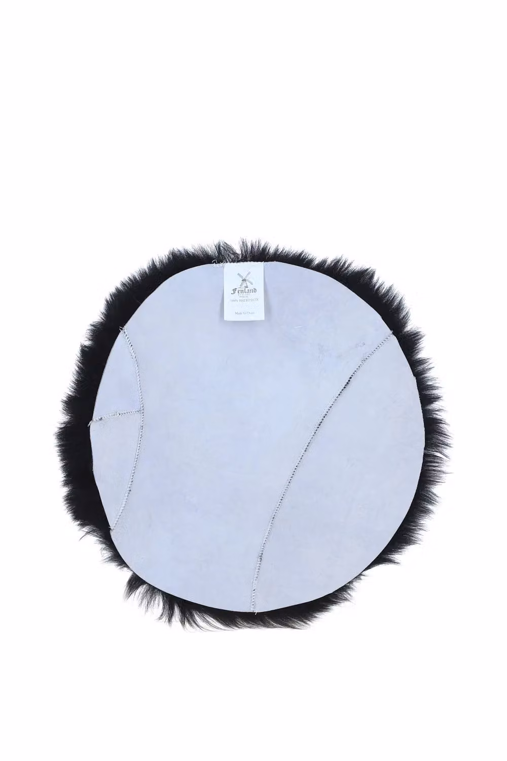 Fenland England Black Round Real Sheepskin Seat Pad – 2