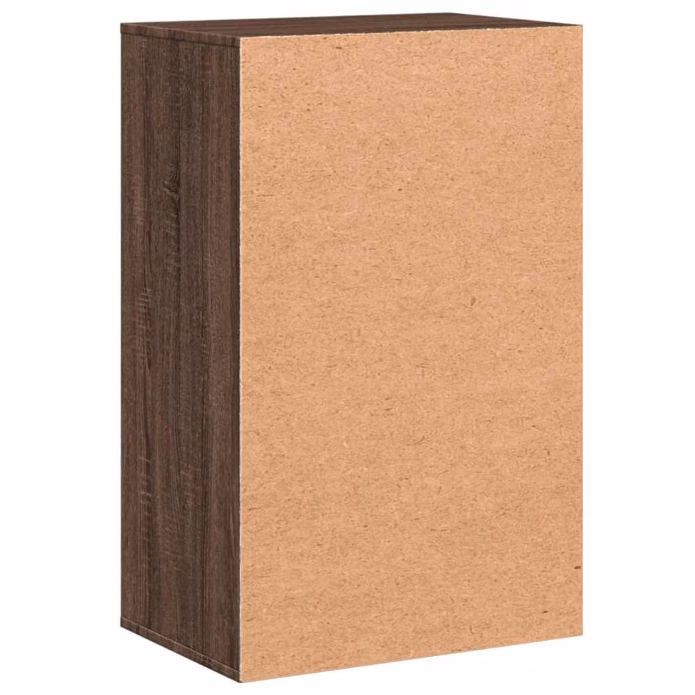 Berkfield Home Brown Oak Storage Cabinet with Hinged Doors and Drawers, W: 56.5 cm, D: 39 cm, H: 90 cm – 5
